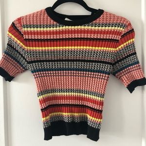 ASTR sweater/top knit crop, SIZE SMALL